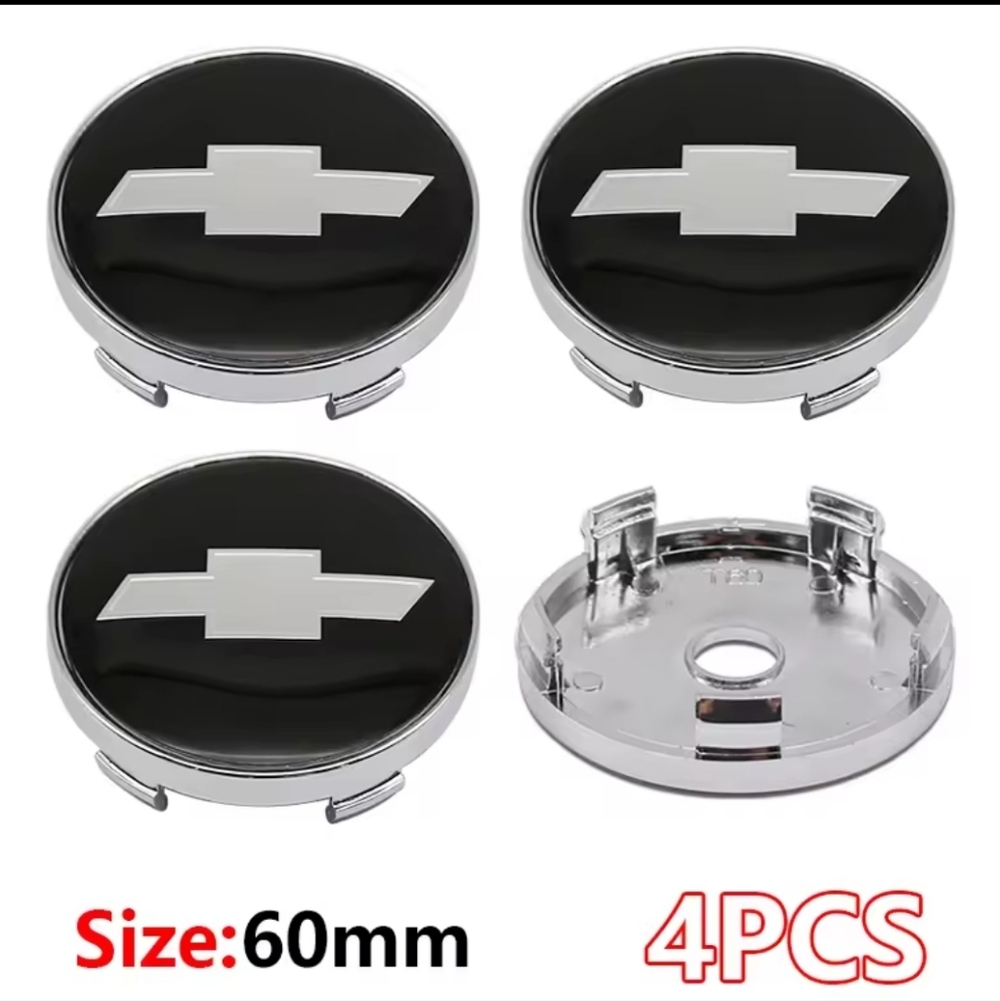 4 Chevrolet Chevy 60mm rim center Caps Choose Color